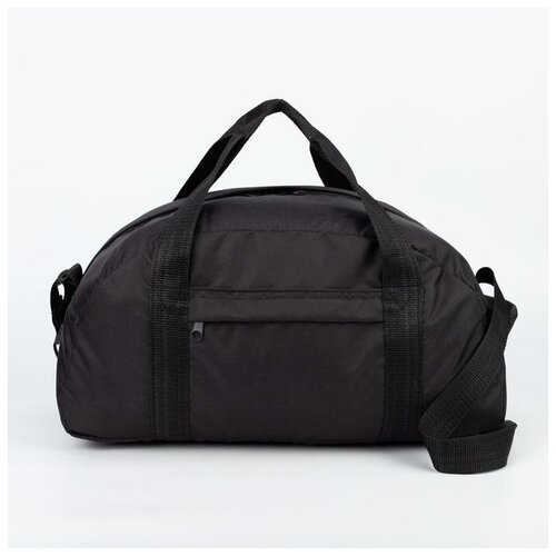 фото Зфтс сумка спортивная на молнии, без подкладки, наружный карман, цвет чёрный