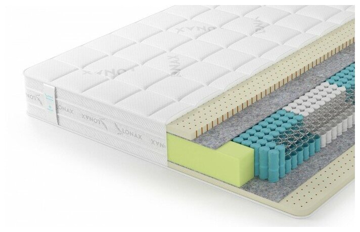 Матрас Lonax Latex S1000 5 зон 100х215, нестандартный - фотография № 1