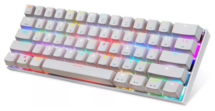 Клавиатура Motospeed CK62 White RGB Blue Switch (русская раскладка)