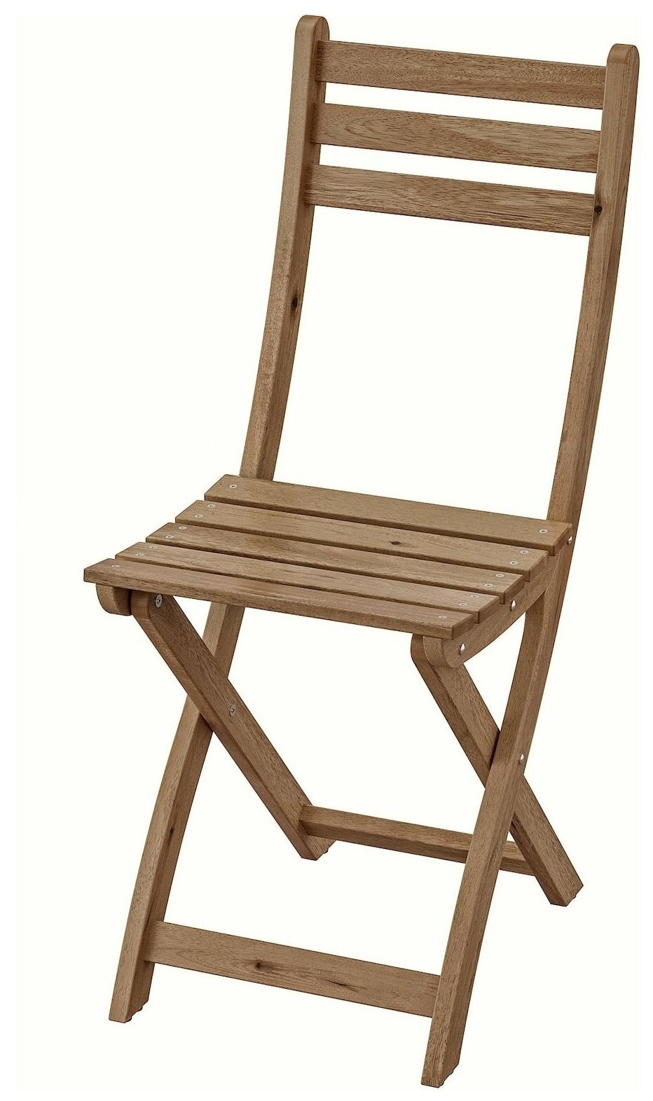 ASKHOLMEN аскхольмен садовый стул складной светло-коричневая морилка - фотография № 1