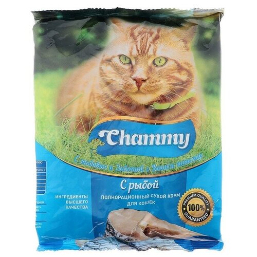 Сухой корм Chammy для кошек, рыба, 350 г