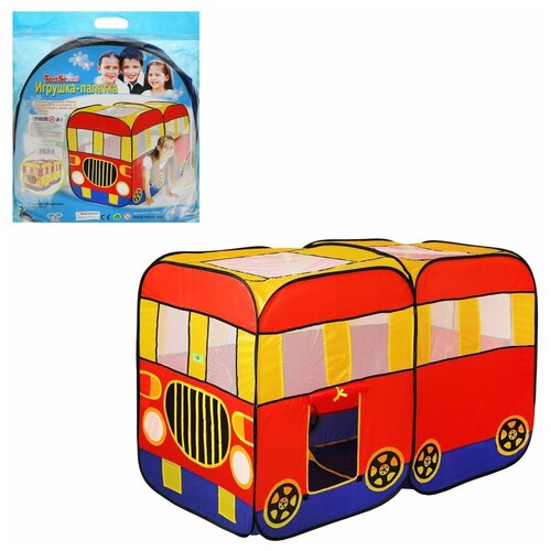 фото Палатка игровая наша игрушка автобус, 148*75*98 см, сумка (8097)