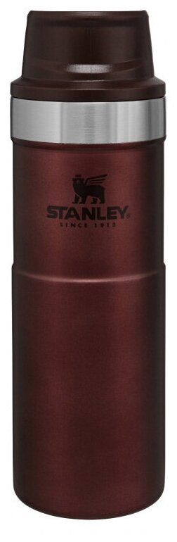Термокружка Stanley The Trigger-Action Travel Mug 0.47л. бордовый 10-06439-120