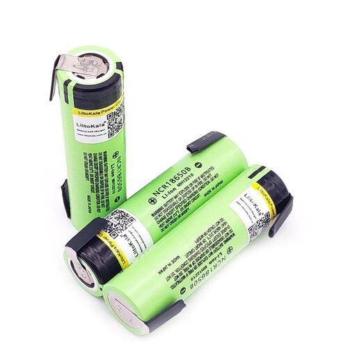 фото Аккумулятор liitokala 18650 li-ion 3.7в 3400mah незащищенный с выводами (ncr18650b)