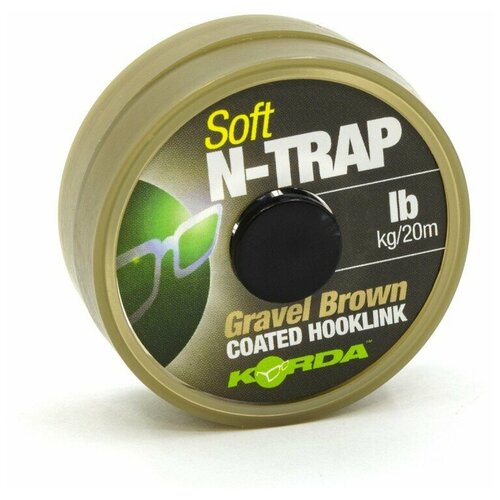 Поводковый материал KORDA N-Trap Soft Gravel 15lb 20м mouse trap plastic flip n slide bucket lid auto reset rat catcher humane or lethal trap door style multi catch