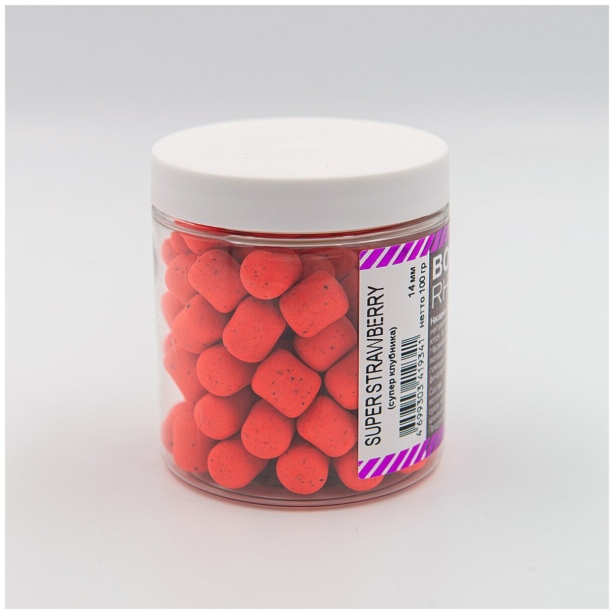 Бойлы Balanced Wafters Super Strawberry (супер клубника) 14 мм банка 100 гр