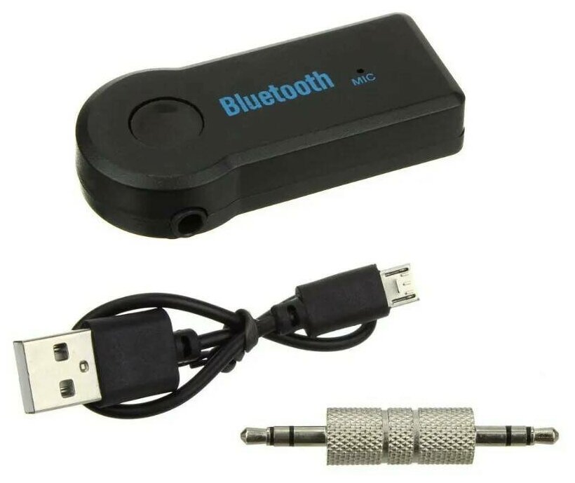 Автомобильный Bluetooth адаптер беспроводной с AUX-переходником BT350