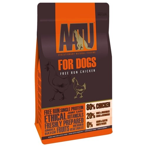 Корм AATU 80/20 TURKEY для собак, с курицей, 1.5 кг