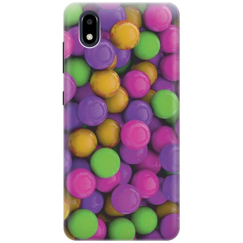 фото Ультратонкий силиконовый чехол-накладка для zte blade a3 2020 с принтом "разноцветные драже" gosso