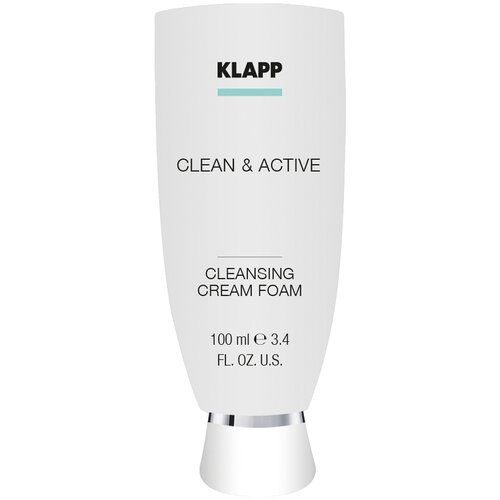 Klapp очищающая крем-пенка для лица Clean & Active Cleansing Cream Foam, 100 мл