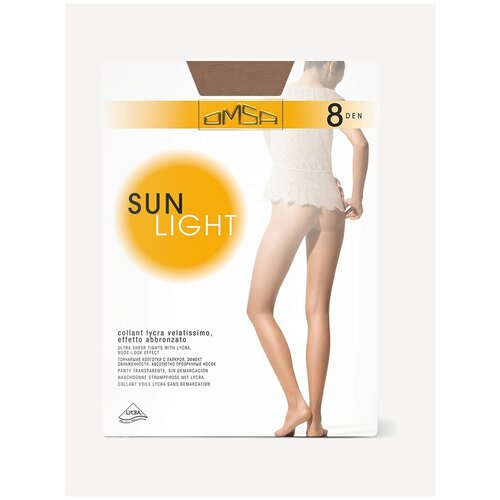 Колготки  Omsa Sunlight, 8 den, размер 3, бежевый