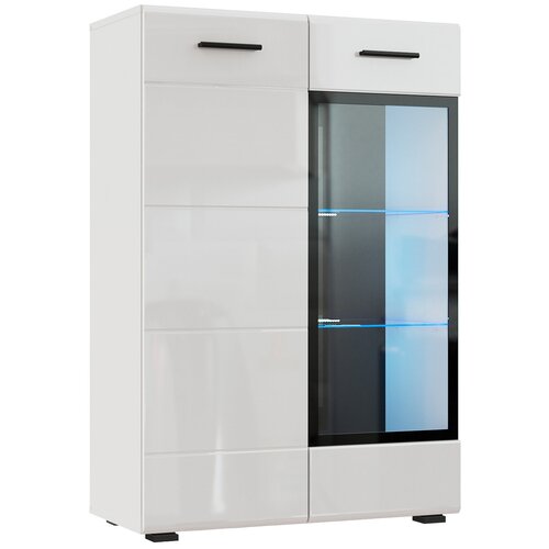 Комод НК-мебель GLOSS КМВ-80 Белый/Белый глянец 71373136