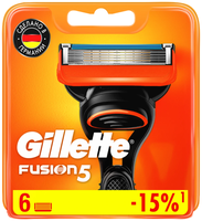 Сменные кассеты Gillette Fusion5, 6 шт.