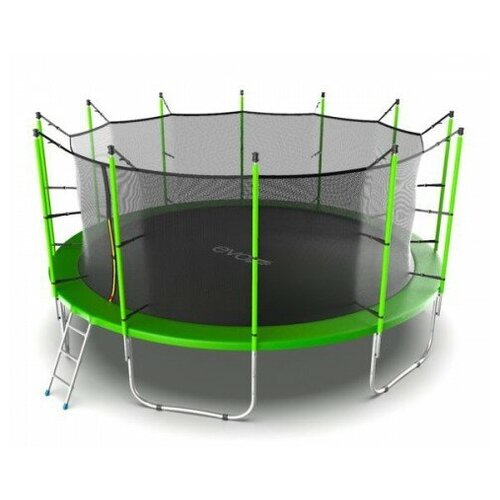 Батут с внутренней сеткой и лестницей EVO JUMP Internal 16ft (Green)