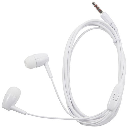 Наушники проводные с микрофоном внутри канальные белые Original Stereo Earphones Sound Music Bass Hi-Fi Audio 4pcs lot original nichicon ks hi sound series audio fever aluminum electrolytic capacitor free shipping