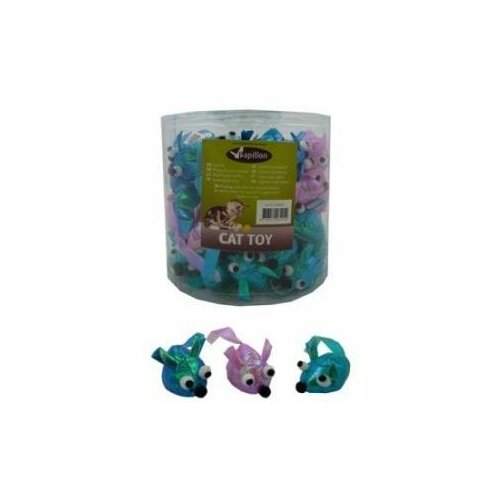 Papillon Glitter mouse Мышка шуршащая, игрушка для кошек 5см (240029) Арт.23359 papillon игрушка для кошек полосатый мышонок 5см mouse bluewhite 240037 mouse bluewhite 0 01 кг