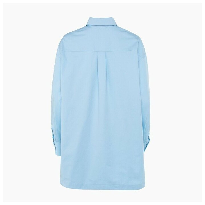 Комплект Minaku, шорты, рубашка, длинный рукав, размер 48, голубой - фотография № 18
