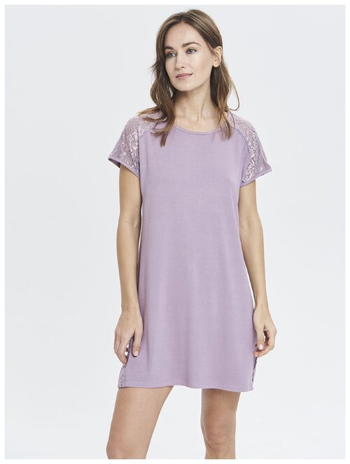 Платье LIOLI, короткий рукав, размер 48, фиолетовый
