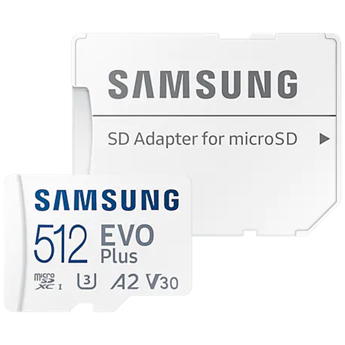 Карта памяти 512GB Samsung MB-MC512KA microSDXC EVO Plus 130MB/s + SD adapter