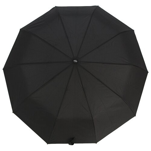 Мужской складной зонт Popular Umbrella полуавтомат 1047NB/черный