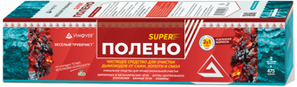 Полено мини SUPER 950гр. для прочистки дымоходов от сажи, копоти и смол Веселый трубочист (2 брикета по 475гр)