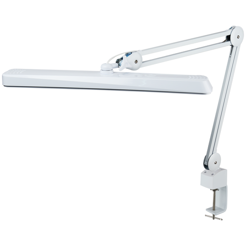 Лампа настольная светодиодная LED 117 NEW с диммером яркости - Белый / светодиодный светильник со струбциной / светильник настольный