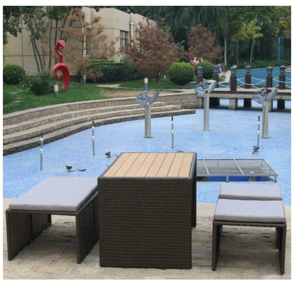 фото Плетеный диван-трансформер S330A-W63 Brown