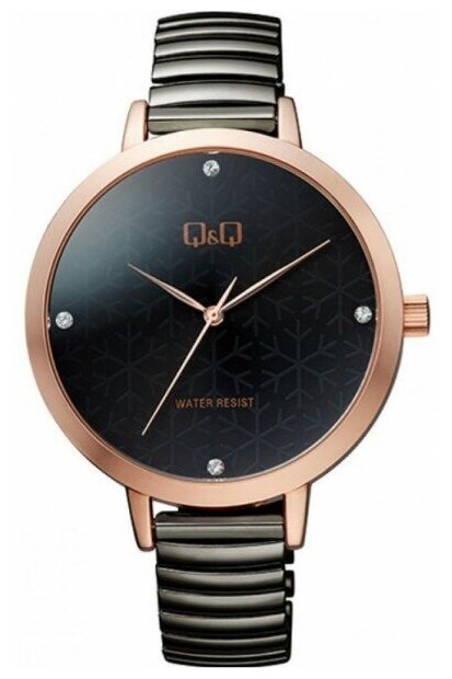 Наручные часы Q&Q QB49-402, черный, золотой