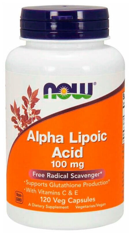 Now Alpha Lipoic Acid 100 мг. (120 капс