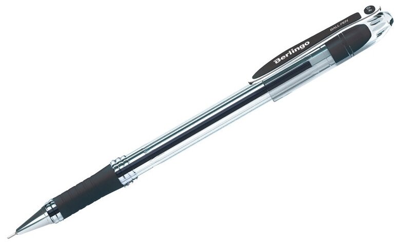 Ручка шариковая Berlingo "I-10" черная, 0,4мм, упаковка 12 шт.