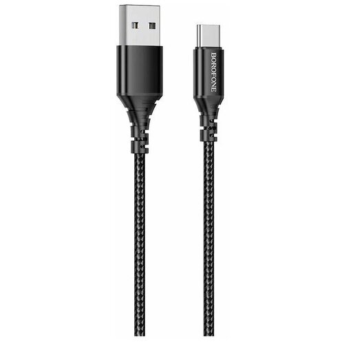 Кабель USB - Type-C Borofone BX54, Черный кабель питания и передачи данных robiton p6 type c 2 0 1м черный pk1