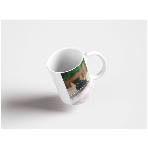 фото Кружка "шмель, насекомое, медовый 320 мл. белая lotsprints