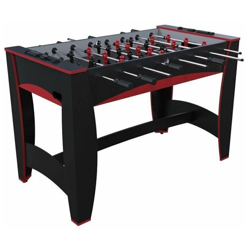 Игровой стол - футбол Weekend Hit (122x63.5x78.7 см, черно-красный)