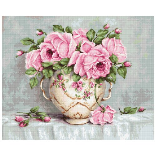 Купить Набор для вышивания Розовые розы 34, 5 х 28 см ( B2319 ), Luca-S, Наборы для вышивания