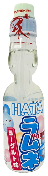 Напиток газированный безалкогольный "Рамунэ" со вкусом йогурта (стекло, 200 мл) Hata Kosen - фото №1