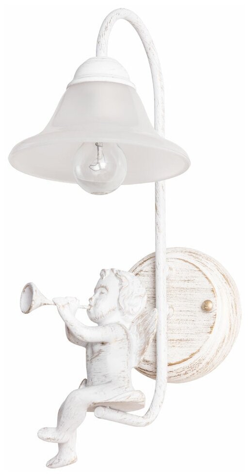 Настенный светильник Arte Lamp Amur A1133AP-1WG, E27, 60 Вт, кол-во ламп: 1 шт.