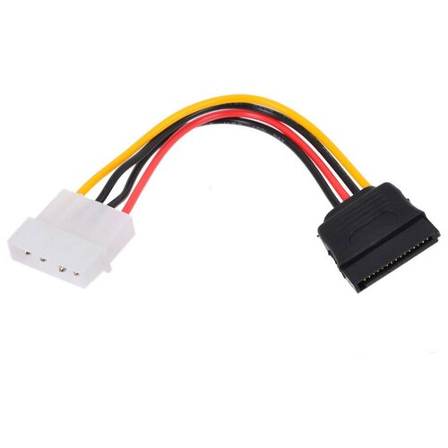 Кабель SATA питание (molex штек - sata гнездо) atcom кабель sata molex 2 power sata 0 2м at8605