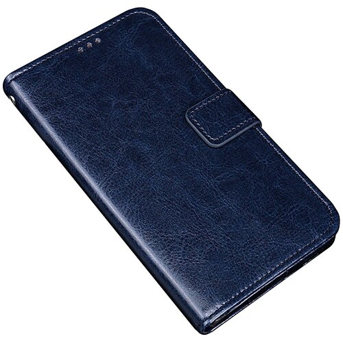 фото Чехол-книжка mypads для samsung galaxy note 4 из качественной импортной кожи с подставкой застежкой и визитницей синий