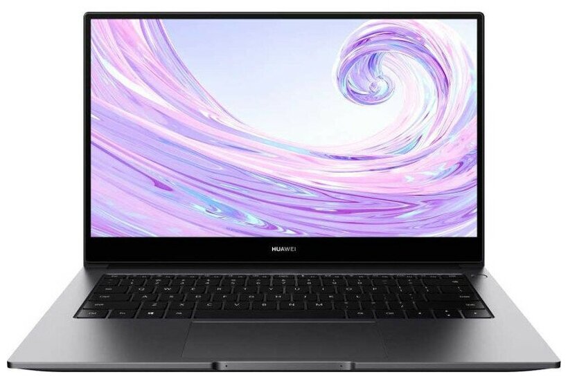 Ноутбук Huawei MateBook D14 Core i5 1135G7 8Gb SSD512Gb Intel Iris Xe Graphics G7 80EU 14 IPS FHD 1920x1080 Windows 11 Home grey WiFi BT Cam 53012TLK