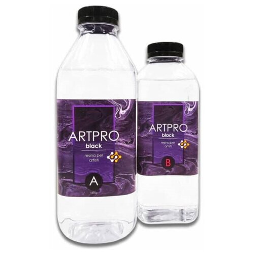 Супер-густая эпоксидная смола для рисования Art-Pro Black 1,7 кг, Resin Pro