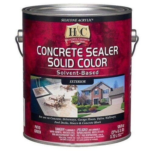 Sherwin-Williams Concrete Sealer Solvent Based бесцвeтный, 3.78 л защитная пропитка с эффектом мокрый камень 5 л