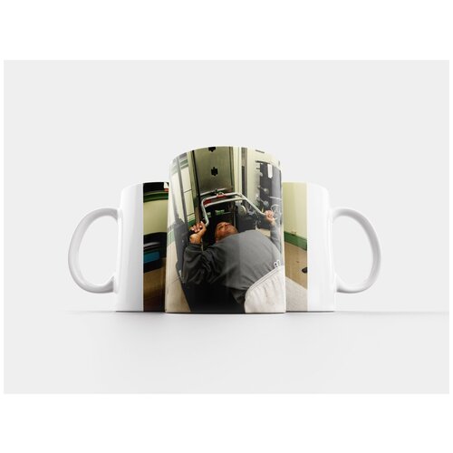 фото Кружка "жим от груди, универсальная машина, жим лежа" 320 мл lotsprints