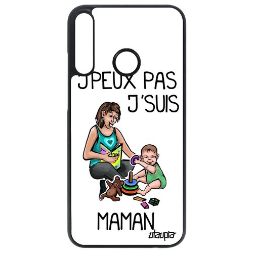 фото Защитный чехол на мобильный // huawei p40 lite e // "не могу - стала мамой!" крутой комикс, utaupia, белый