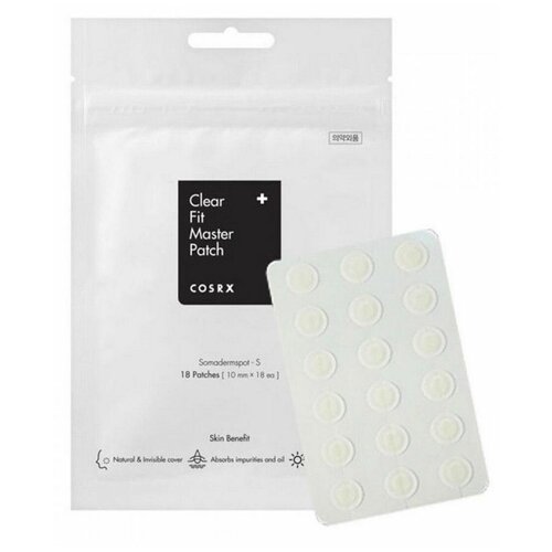 CosRX Clear Fit Master Patch гидрогелевые патчи от акне патчи от акне acne clear fit master patch 18шт