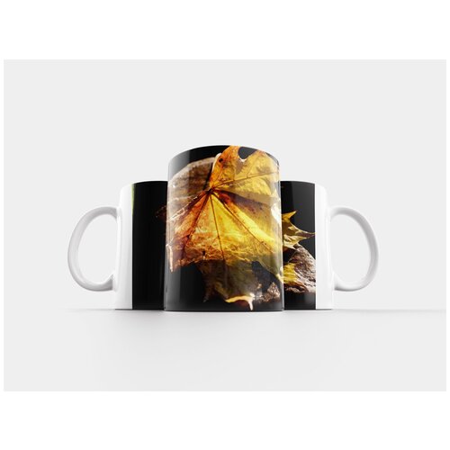 фото Кружка "лист, желтый, падение" 320 мл lotsprints