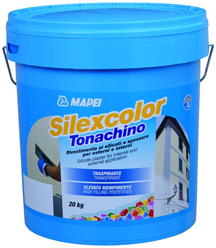 Водоотталкивающая паропроницаемая силиконовая штукатурка Mapei Silexcolor Tonachino 20 кг база T зерно 1.5 мм