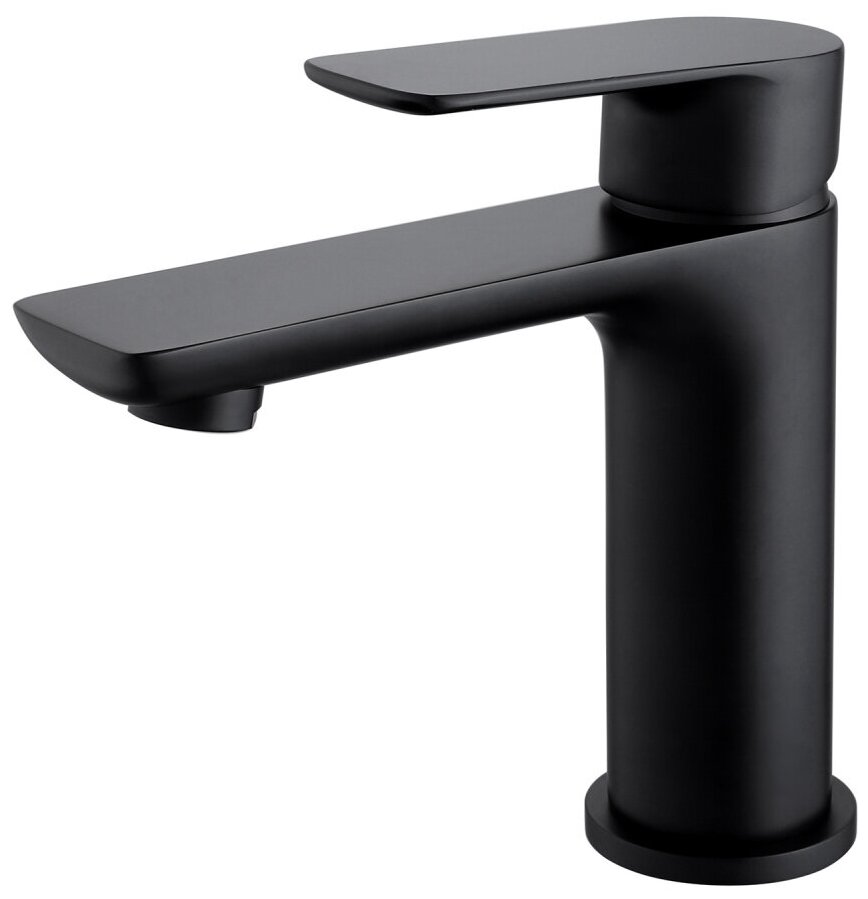 Смеситель ABBER Weiss Insel AF8010B для раковины, черный матовый