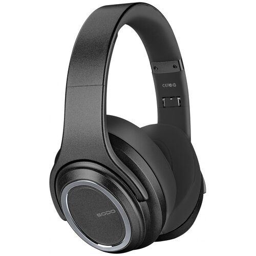 фото Беспроводные наушники/колонка sodo mh11, bluetooth + aux, 450 мач, черный, 3вт,nfc/tf/fm