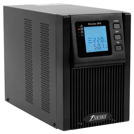 Источник питания Powerman UPS Online 2000, LCD, double conversion, 2000VA, 1800W, 8 pcs IEC320 C13 with redundant power supply, USB, RS232, SNMP slot, EPO connector, battery 12V 9Ah 4 pcs, 1 cable C13/C14, 191 x 337 x 460 mm., 19.64 kg.