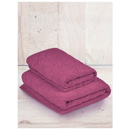 фото Набор махровых жаккардовых полотенец yasmin 2шт(50х100 и 70х140см) туркмения